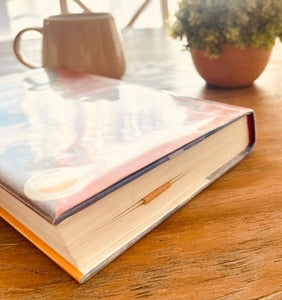 Magnetic Bookmark Pair | Floral & Saffron | Faux Leather