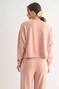 Black Laguna Dropped Shoulder Sweatshirt