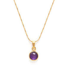 Load image into Gallery viewer, 14K Gold Plated Birthstone Necklace