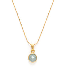 Load image into Gallery viewer, 14K Gold Plated Birthstone Necklace