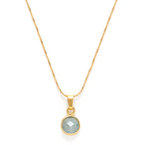 14K Gold Plated Birthstone Necklace