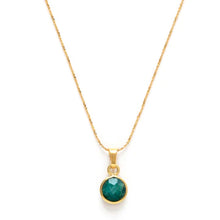 Load image into Gallery viewer, 14K Gold Plated Birthstone Necklace