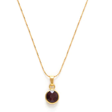 14K Gold Plated Birthstone Necklace