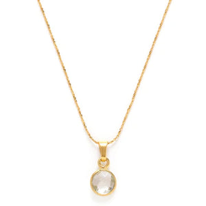 14K Gold Plated Birthstone Necklace