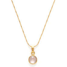 Load image into Gallery viewer, 14K Gold Plated Birthstone Necklace