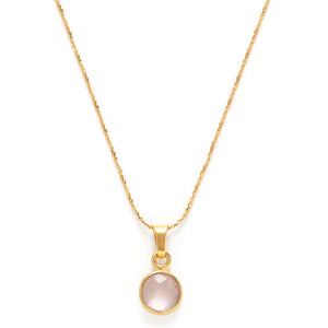 14K Gold Plated Birthstone Necklace