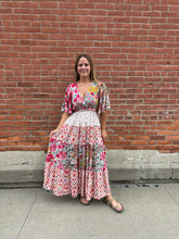 Load image into Gallery viewer, Floral Print Mix And Match Midi Dress