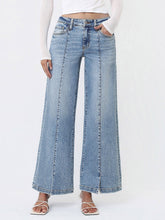 Load image into Gallery viewer, Vervet Mid Rise Seam Slit Hem Jeans