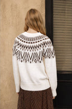Load image into Gallery viewer, Cream Fair Isle Yoke Sweater
