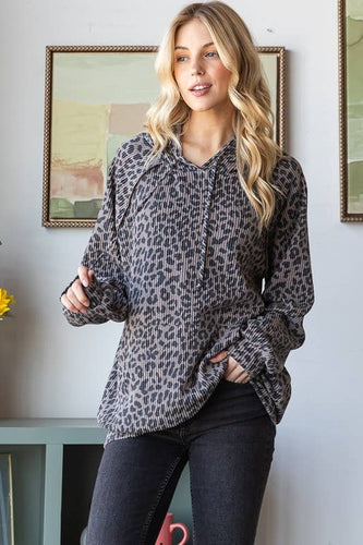 Coco Animal Ribbed Hoodie