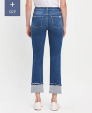 Load image into Gallery viewer, Vervet High Rise Cuffed Slim Straight Jeans