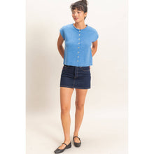 Load image into Gallery viewer, Red Rolled Edge Button Front Sweater Vest