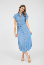 Load image into Gallery viewer, Chambray Midi Dress