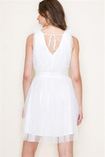Load image into Gallery viewer, White Mesh Dot Dress