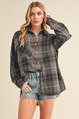 Gray Plaid Flannel