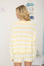 Load image into Gallery viewer, Butter Yellow Striped Sweater