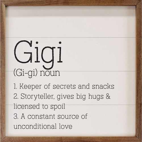 Gigi Definition White: 4 x 4 x 1