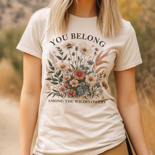 Cream Wildflower Graphic Tee