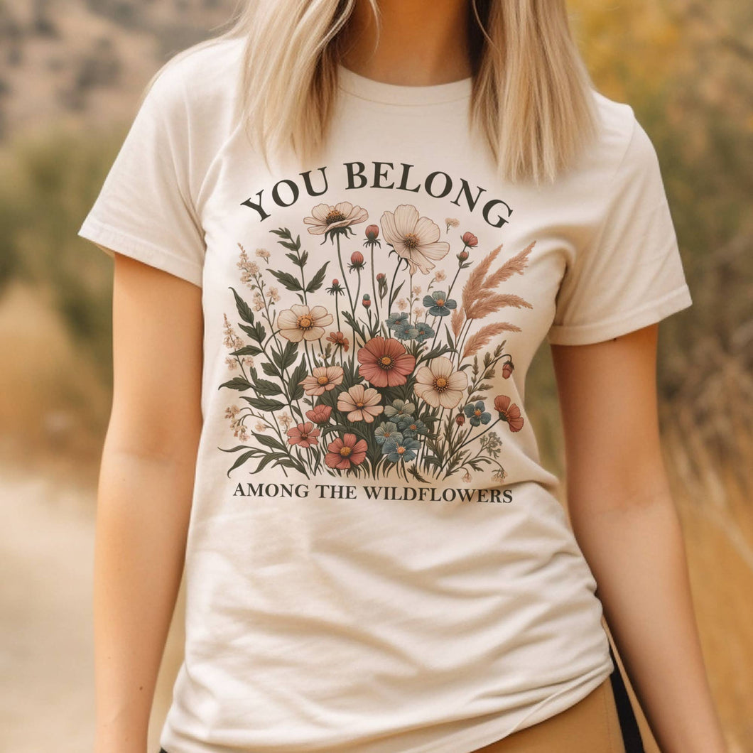 Cream Wildflower Graphic Tee