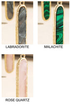 Load image into Gallery viewer, Metal Bar Earring with Stone: Dal