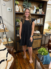Load image into Gallery viewer, Black Tiered Dress