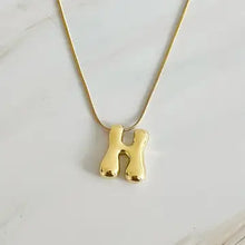 Load image into Gallery viewer, Balloon Letter Initial Necklace