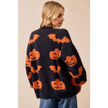 Load image into Gallery viewer, Halloween Pumpkin Cardigan