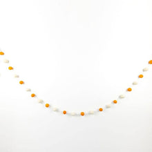 Load image into Gallery viewer, White &amp; Orange Felt Garland