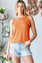 Load image into Gallery viewer, Orange Urban Ribbed Tank