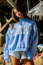 Load image into Gallery viewer, Blue Reversible Mock-neck Lake/Beach Sweatshirt