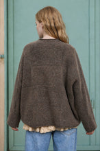 Load image into Gallery viewer, Mocha Heathered Checkered Sweater