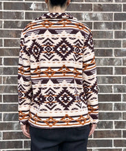 Load image into Gallery viewer, Western Tribal 1/4 Zip Sherpa Pullover