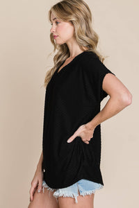 Black Swiss Dot Top