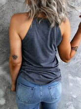 Load image into Gallery viewer, Navy Crew Neck Tank Top