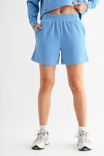 Load image into Gallery viewer, Denim Drift Ribbed Lounge Shorts