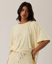 Load image into Gallery viewer, Yellow Stripe T-Shirt Top