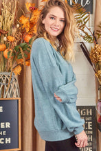 Load image into Gallery viewer, Teal Brushed Sweater