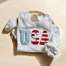 Load image into Gallery viewer, White USA Sweatshirt
