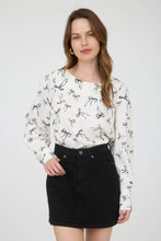 Load image into Gallery viewer, Bow Pattern Long Sleeve Top