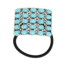 Load image into Gallery viewer, Western Turquoise Decorative Ponytail Hair Tie