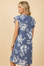 Load image into Gallery viewer, Vintage Blue Floral Dress