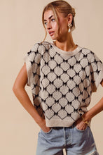 Load image into Gallery viewer, Oatmeal Bow Pattern Sweater Vest