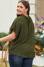 Load image into Gallery viewer, Moss Green Size Swiss Dot Top