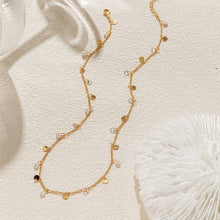 Load image into Gallery viewer, 18K STAINLESS STEEL TARNISH FREE DISC NECKLACE