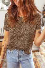 Load image into Gallery viewer, Leopard Crew Neck Top
