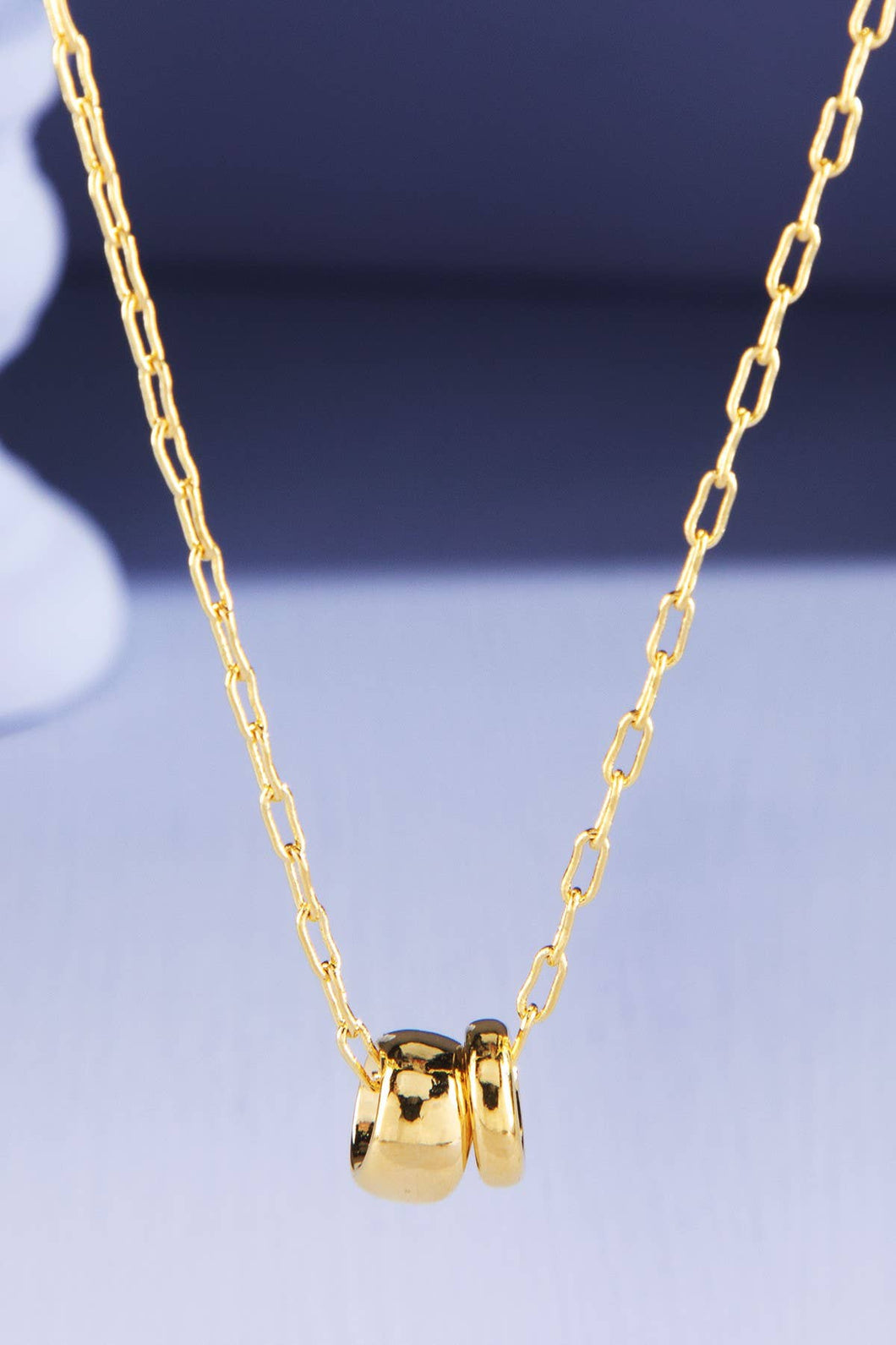 Brass Linked Chain Necklace : GOLD