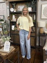 Load image into Gallery viewer, Yellow Stripe T-Shirt Top
