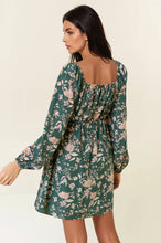 Load image into Gallery viewer, Forest Floral Print Long Sleeve Dress