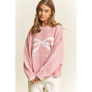Pink Bow Sweater