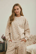 Load image into Gallery viewer, Khaki Ditsy Floral Boxy Sweatshirt